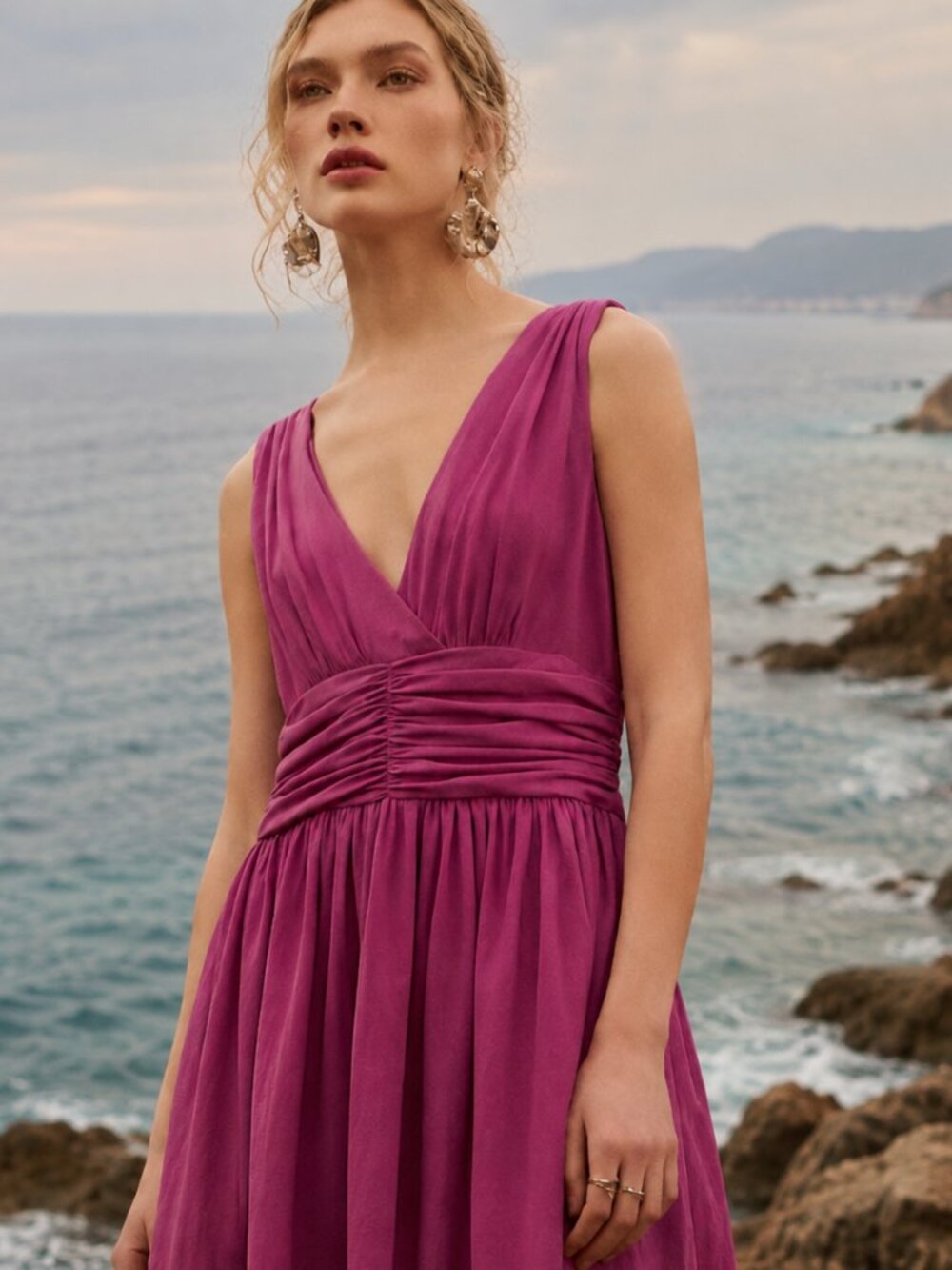 Trina Turk Pink Fit And Flare Mini Dress Barbie Core Y2K